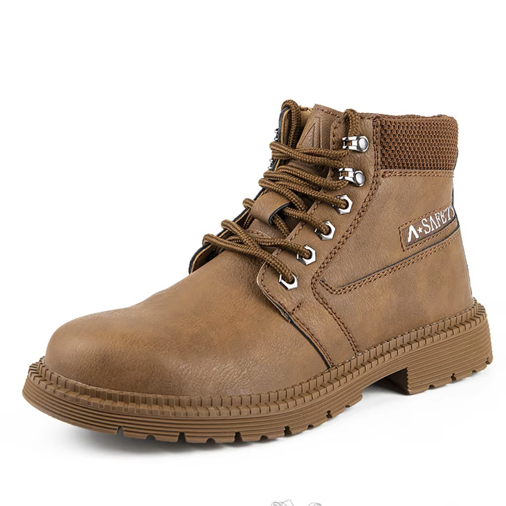 Safety Boots Men's Safety Shoes Waterproof Slip Resistant Puncture Resistant Work Shoes