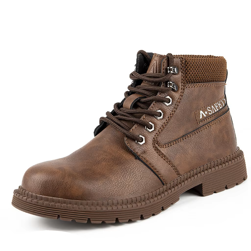 Safety Boots Men's Safety Shoes Waterproof Slip Resistant Puncture Resistant Work Shoes