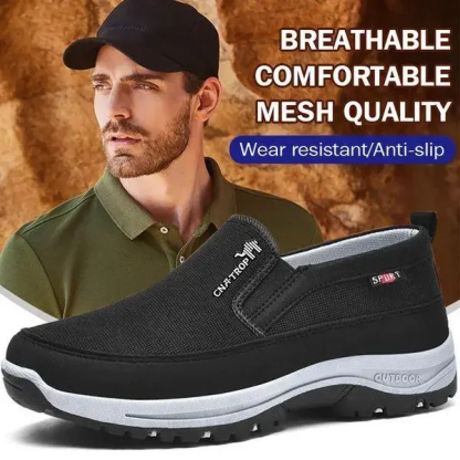 🔥LAST DAY 70% OFF🔥Men's Arch Support & Breathable and Light & Non-Slip Shoes - Proven Plantar Fasciitis, Foot and Heel Pain Relief 