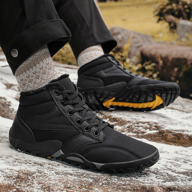 New Winter Boots for Women And Men Snow BareFoot Outdoor Non-slip Warm Fur Casual Sneakers