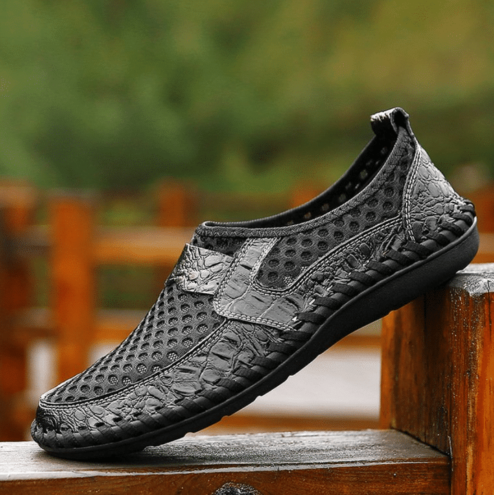 Men Loafers Breathable Mesh Outdoor Slip On Casual Summer Shoes