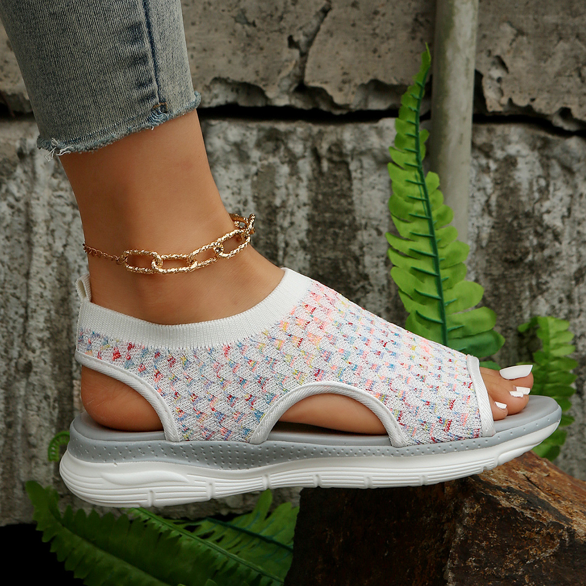 ??Last Day Promotion 50% OFF - 2024 Super Comfortable High Quality Stretch Slingback Orthopedic Sports Sandals