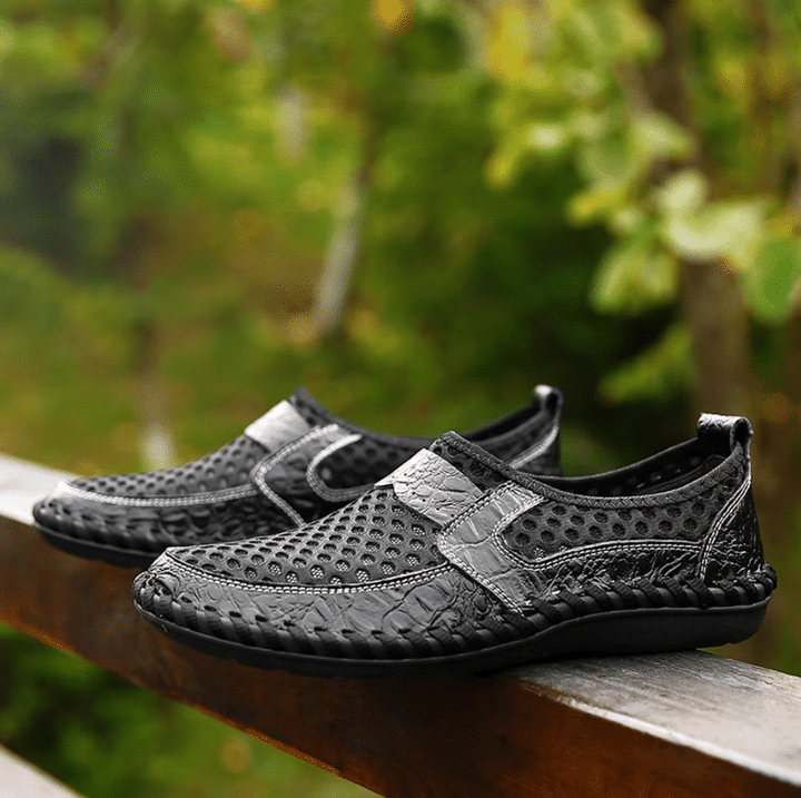 Men Loafers Breathable Mesh Outdoor Slip On Casual Summer Shoes