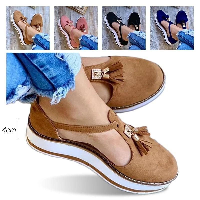 Women's Orthopedic Casual Platform Flat Comfort Shoes