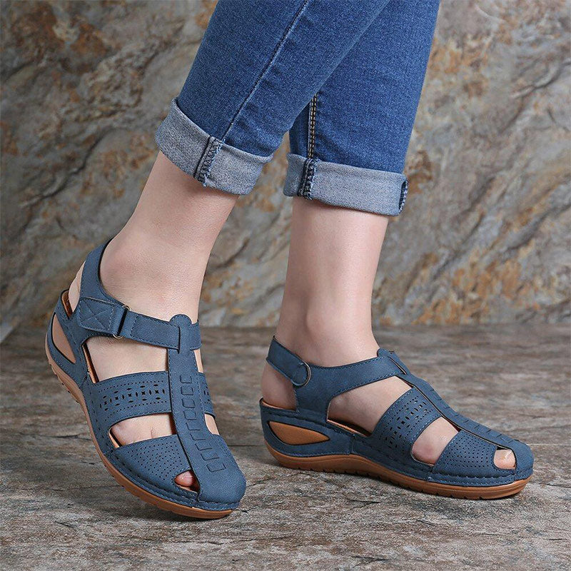 Women's Round Toe Wedge Orthopedic Sandals