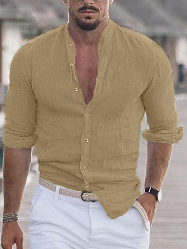 🔥Last Day Promotion 50% OFF 🎁- Men's Summer Beach Wear Casual Solid Color Shirt