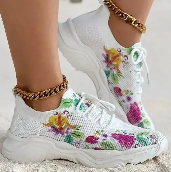 ?? Last Day Promotion 50% OFF ?? Women's Floral Print Orthopedic Sneakers