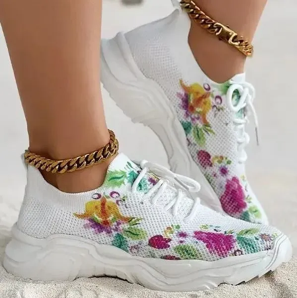 🎁 Last Day Promotion 50% OFF 🔥 Women's Floral Print Orthopedic Sneakers