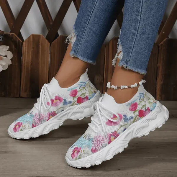 🎁 Last Day Promotion 50% OFF 🔥 Women's Floral Print Orthopedic Sneakers