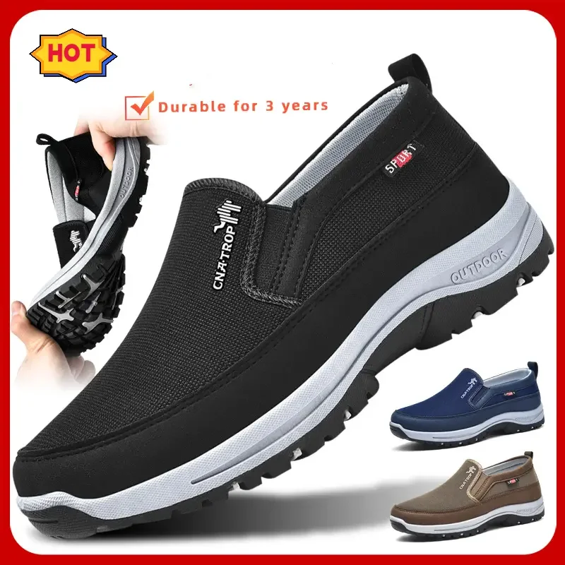 🔥Laobr Day Sale 50% OFF🎁 Men Arch Support & Breathable and Light & Non-Slip Shoes - Comfy  Walking Shoes