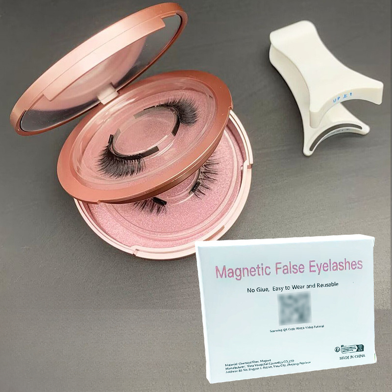 Magnetic False Eyelashes Glue-Free Natural Thick White Wearing Clip Suit