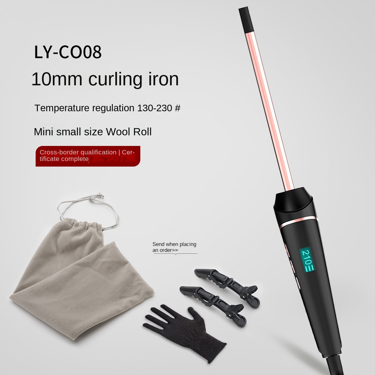 10mm Small Size Air Bangs Short Hair Hair Curler Small Curls