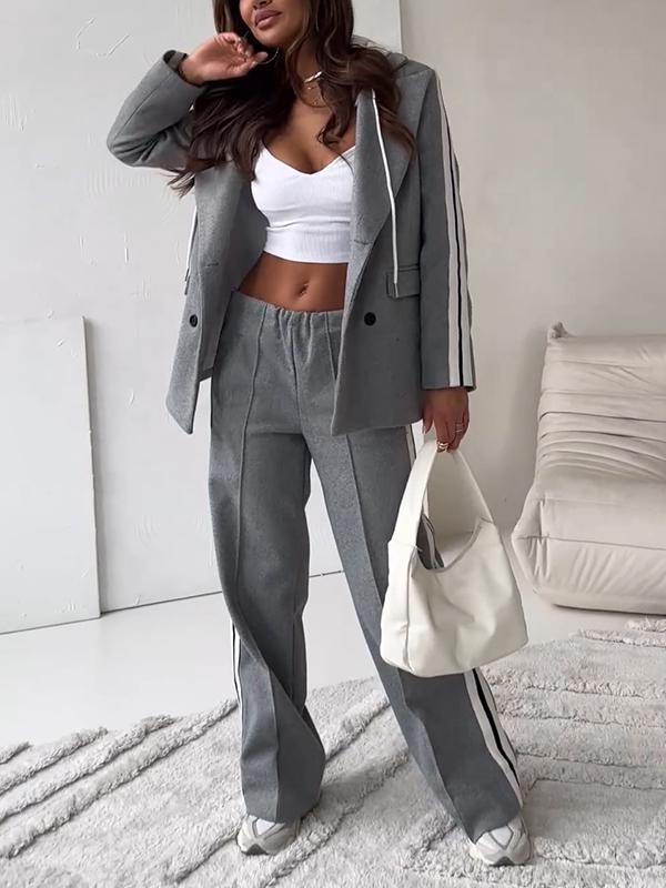 Set din două piese cu glugă casual de toamnă