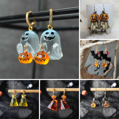 🎃Handmade Halloween signature earrings👻