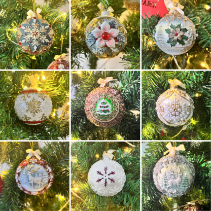 🎄Fairytale Planet Painted Ornaments | Christmas tree decorations | Hand-painted art