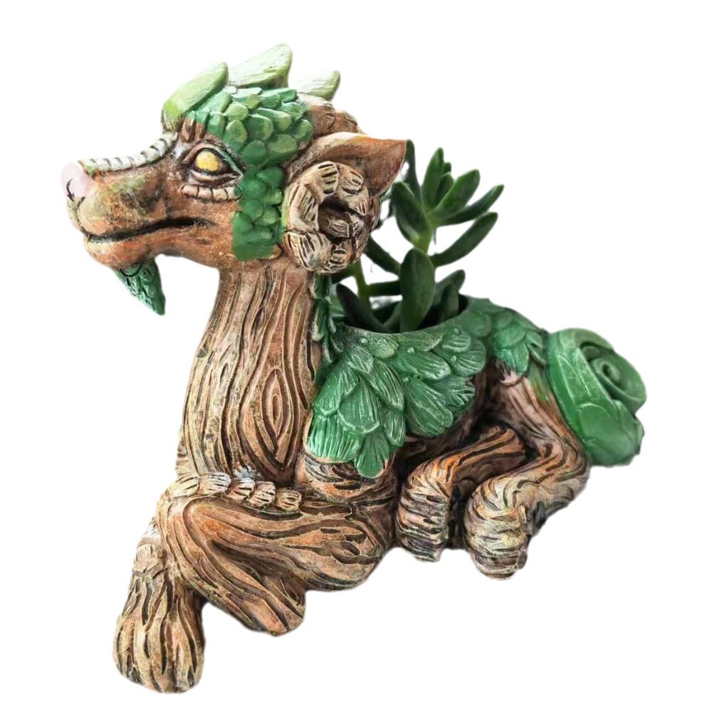 ✨🦖Sculptural Dragon Planter