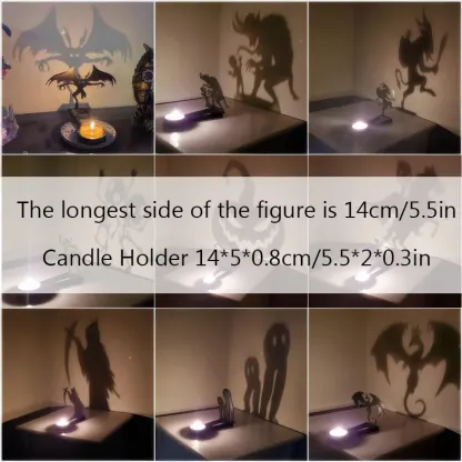 Funny Shadow Stand - Halloween Metal Candle Holder