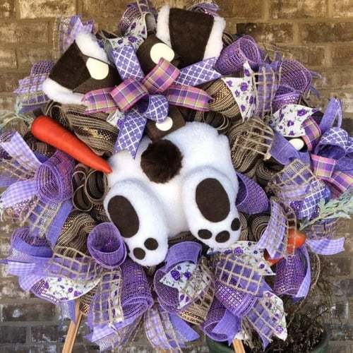 🐰Easter Bunny Wreath Decoration 🎀