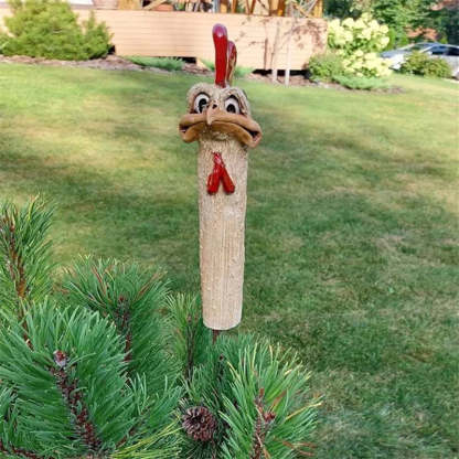 Funny Garden Hidden Chicken Statue Decoration