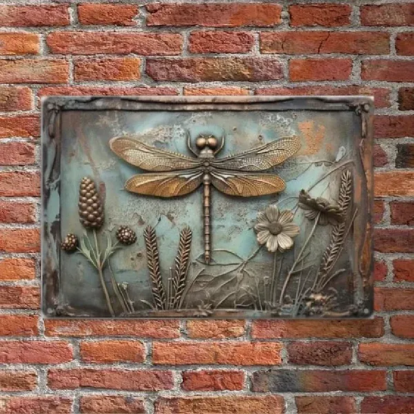 Vintage Chicken & Fresh Eggs Metal Sign