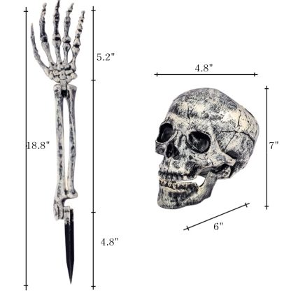 Realistic Skeleton Stakes Halloween Decorations