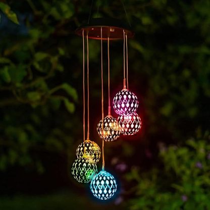 Solar Disco Mirror Ball Wind Chimes