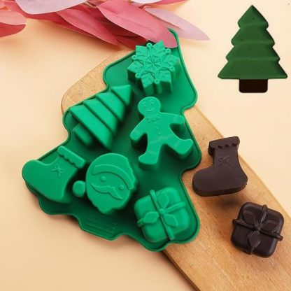 3 Pack - Christmas Silicone Molds