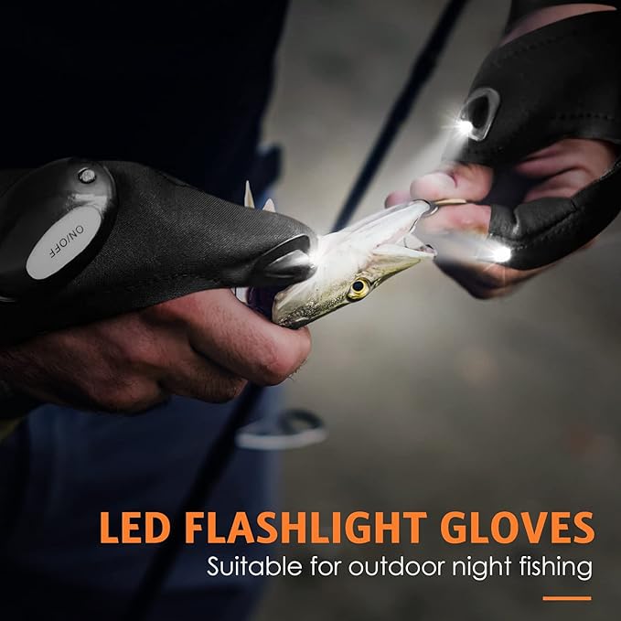 Multifunctional LED men's flashlight gloves, usable in various environments（Limit discounts）