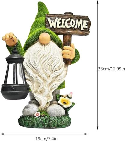 Vintage Dwarf Statue (with Solar Lantern)