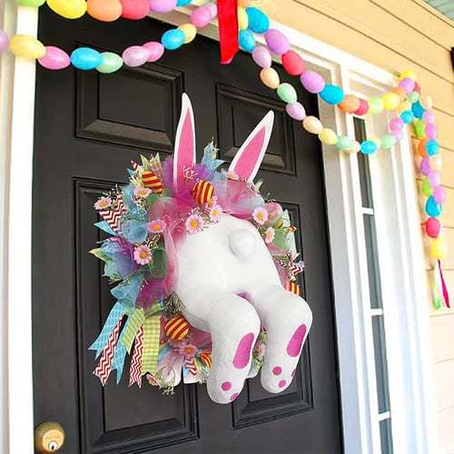 🐰Easter Bunny Wreath Decoration 🎀
