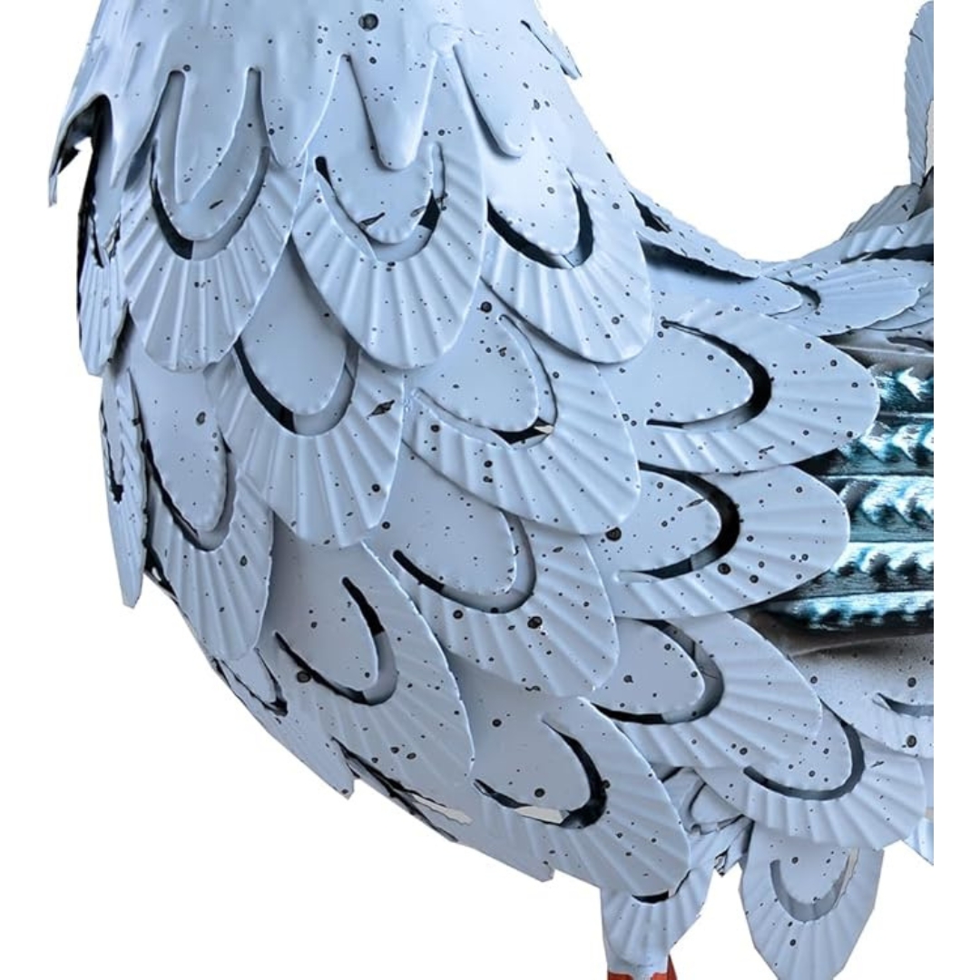 Handcrafted 3D Rooster Metal Statue | Metal Art | Holiday Gifts