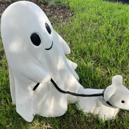 👻2024 Ghost Walking Dog Statue 