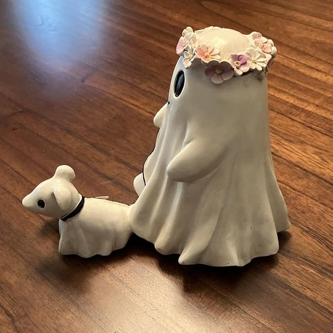 👻2024 Ghost Walking Dog Statue 
