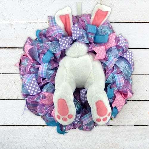 🐰Easter Bunny Wreath Decoration 🎀