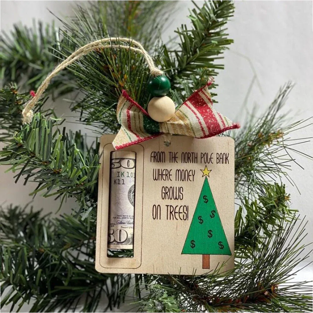 Wooden Money Holder Gift