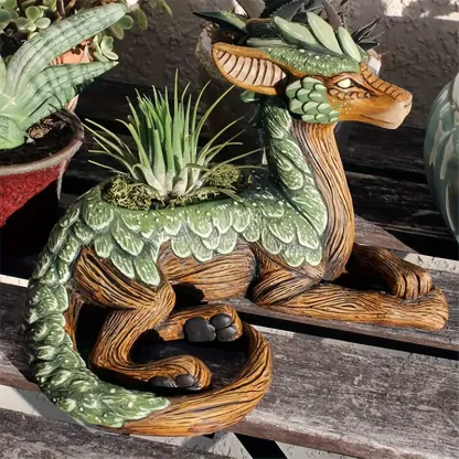 🦖Sculptural Dragon Planter