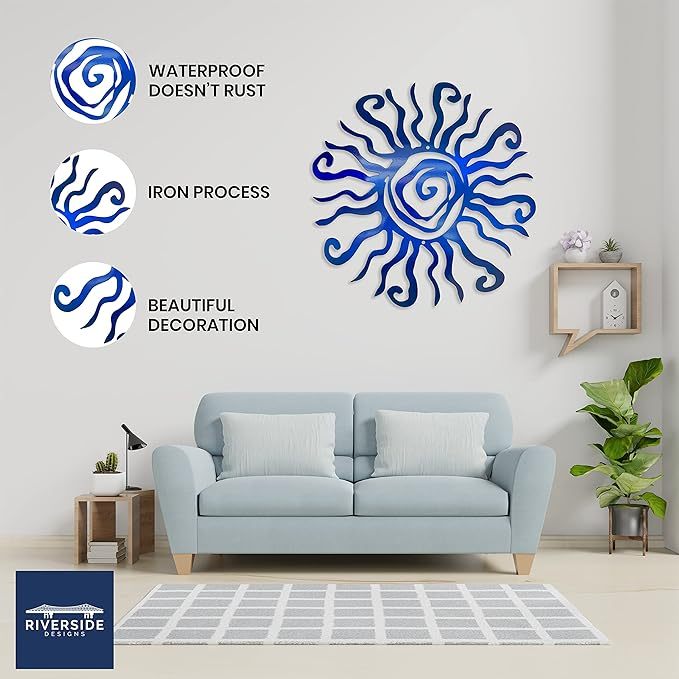 🔥（50% off for a limited time）1pc Vibrant Sun Metal Wall Decoration Statue