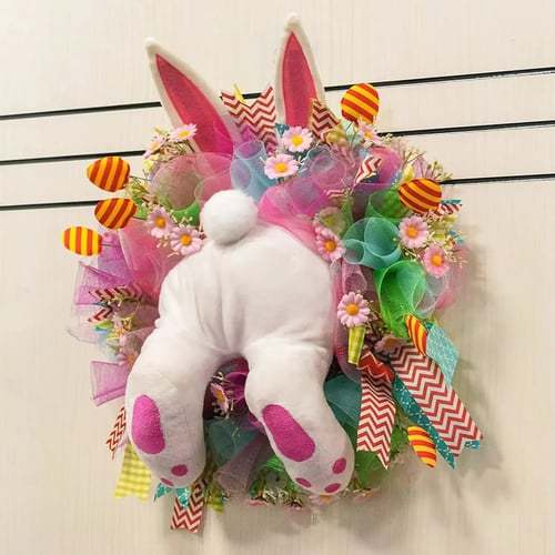 🐰Easter Bunny Wreath Decoration 🎀