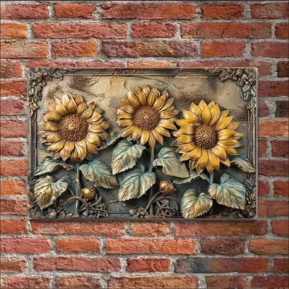 Vintage Chicken & Fresh Eggs Metal Sign