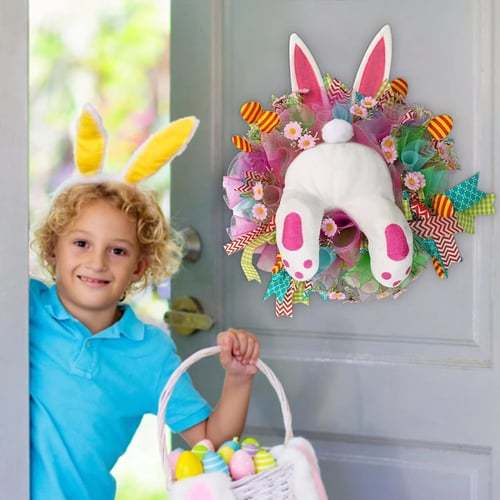 🐰Easter Bunny Wreath Decoration 🎀