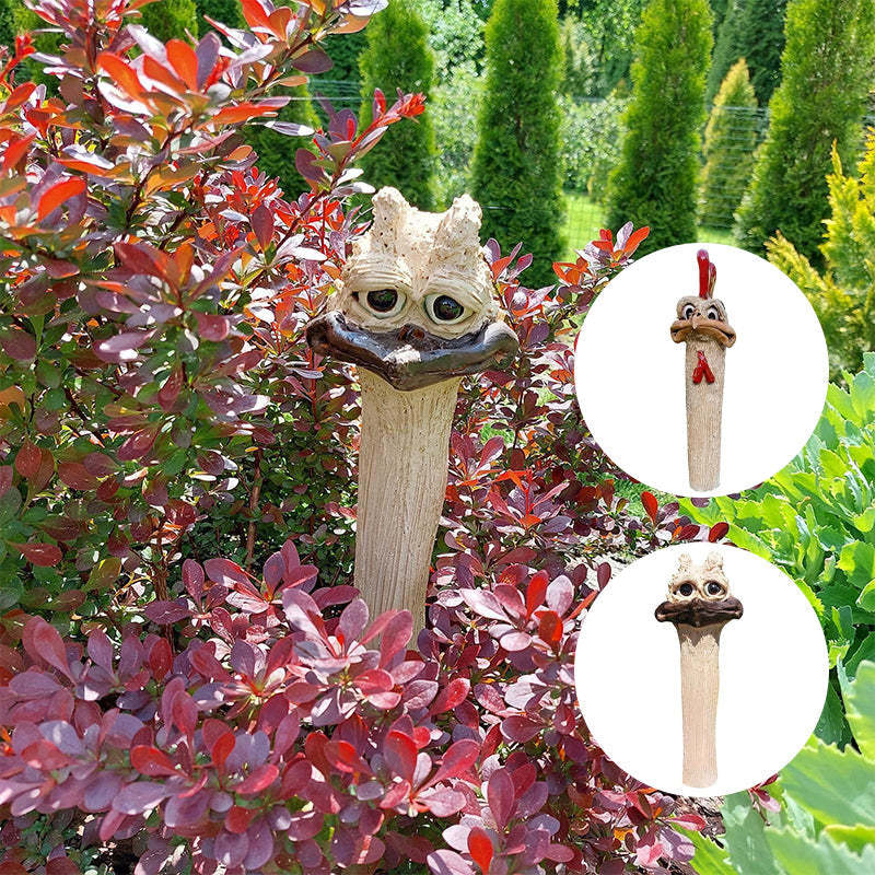 Funny Garden Hidden Chicken Statue Decoration