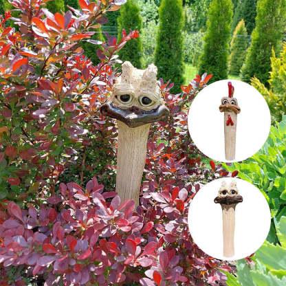 Funny Garden Hidden Chicken Statue Decoration