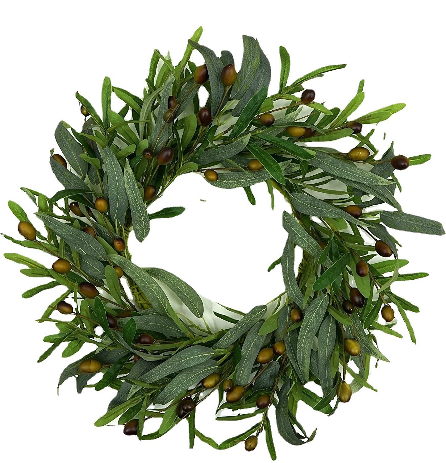 20'' Eucalyptus Wreath for Front Door-Green Decor for Home, Farmhouse 