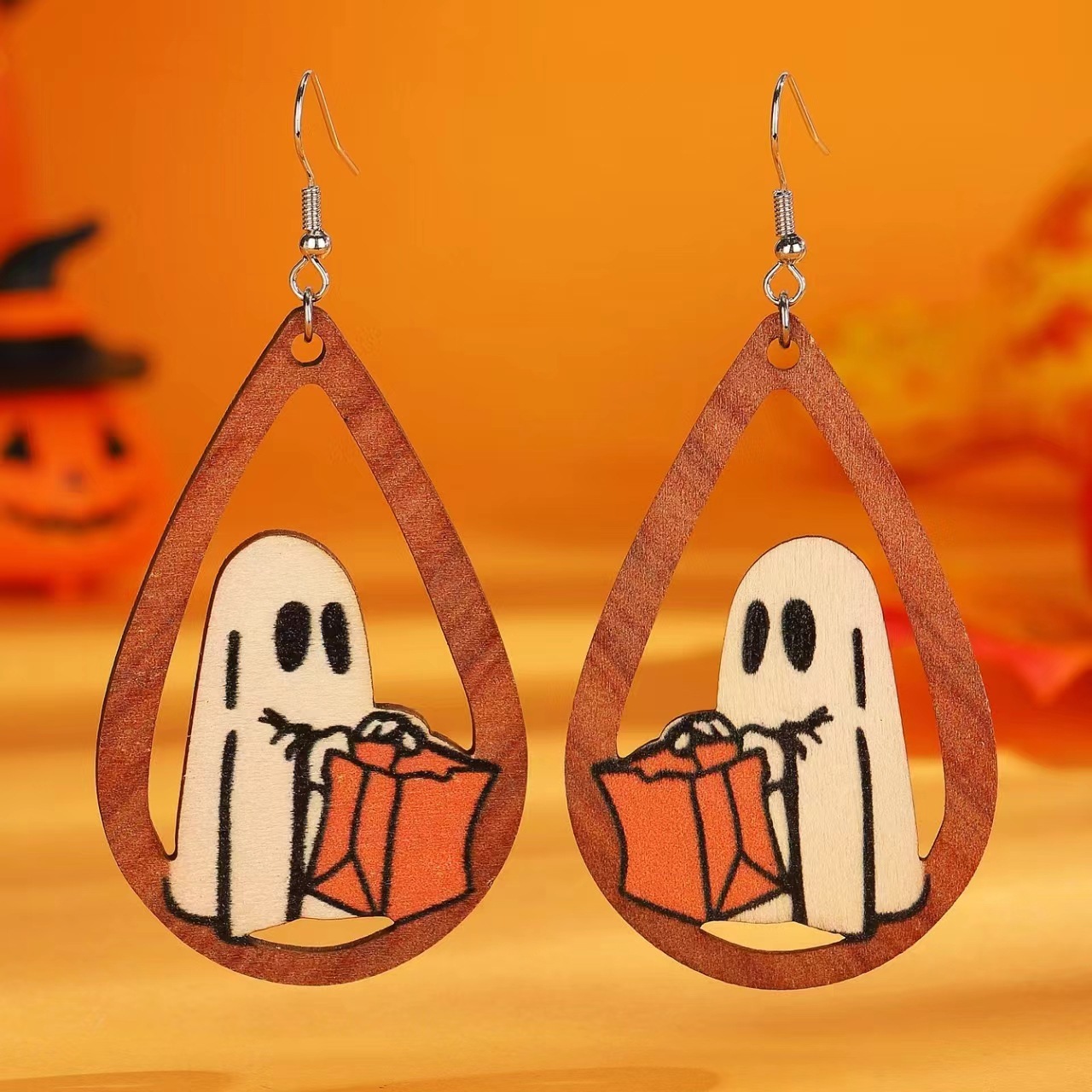 🎃Halloween Wooden Earrings