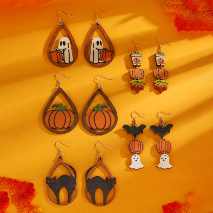 🎃Halloween Wooden Earrings