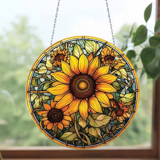Pastoral Style Sunflower Chain Hanging Decoration