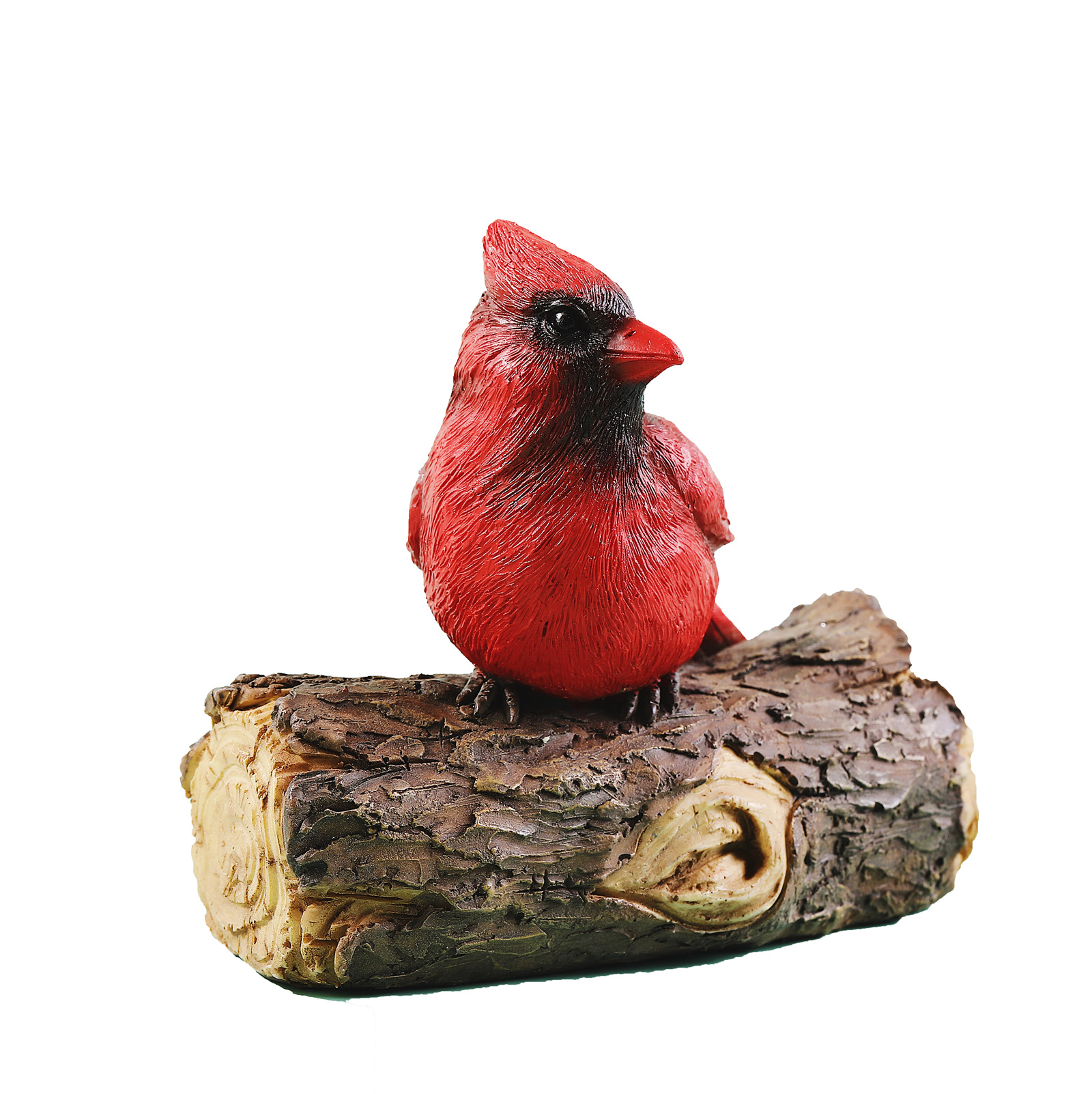 Cardinal Resin Statue | Tree Hugger | Hand Painted Art