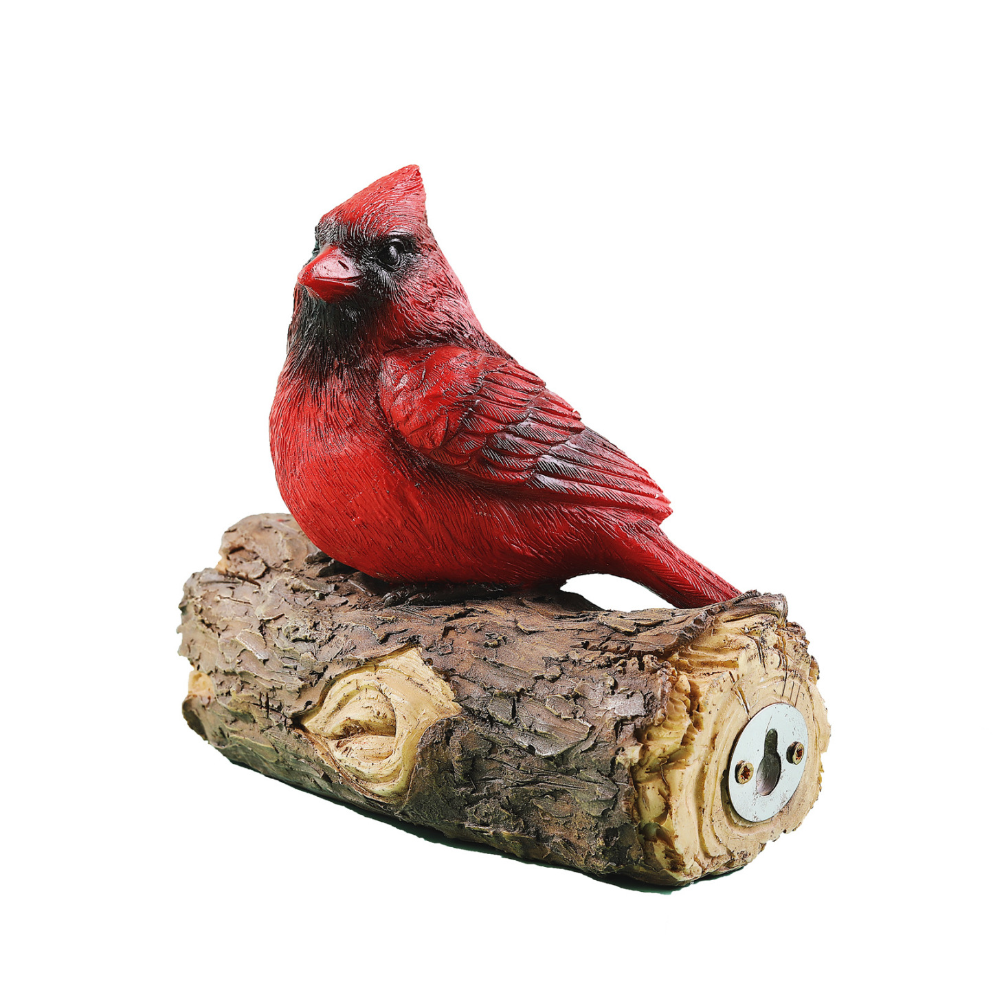 Cardinal Resin Statue | Tree Hugger | Hand Painted Art