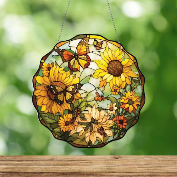 Pastoral Style Sunflower Chain Hanging Decoration