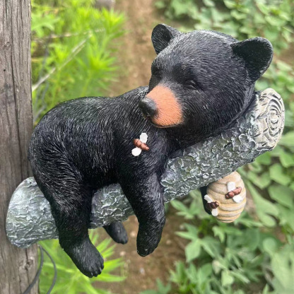 🐝Bee & Bear Cub Napping Out in a Tree🐻